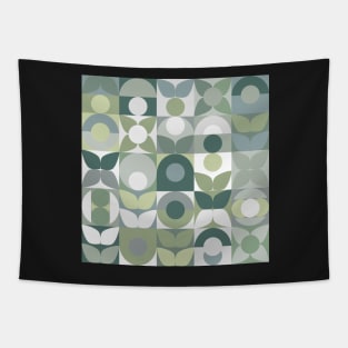 Geometric Floral Abstract Pattern Tapestry