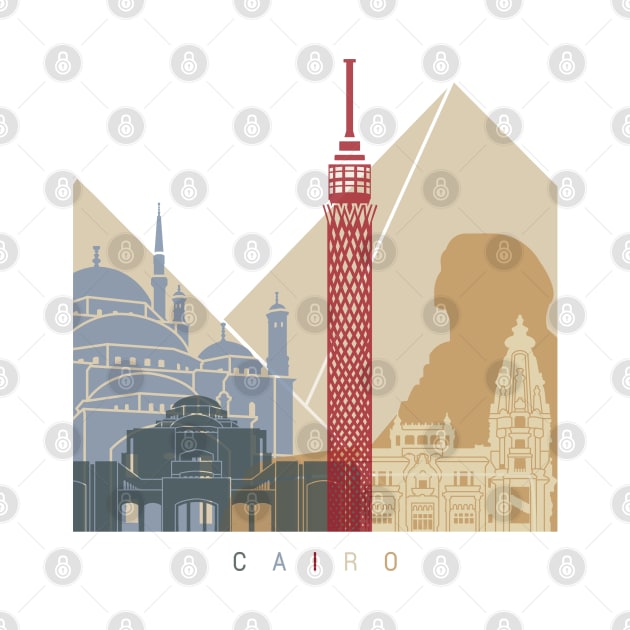 Cairo skyline poster by PaulrommerArt