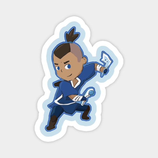 Sokka Avatar the Last Airbender Magnet by YipeeKaiYay