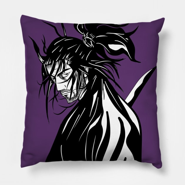 musashi miyamoto in samurai nights Pillow by jorge_lebeau