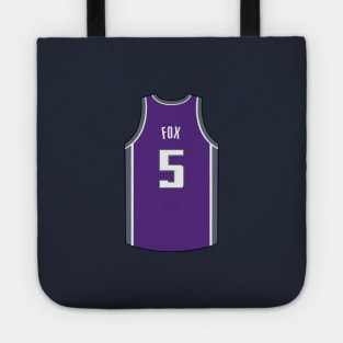 De'Aaron Fox Sacramento Jersey Qiangy Tote