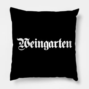 Weingarten written with gothic font Pillow