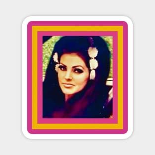 Priscilla Presley Retro Comic Design Magnet