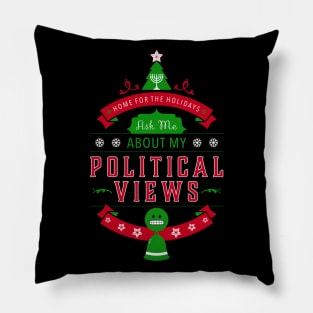 Holidays and Politics Pillow