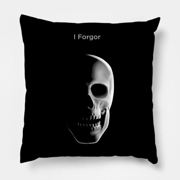 I Forgor Pillow by drysk_creative