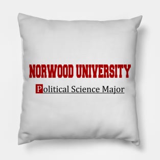 Norwood University Political Science Major Tee Pillow