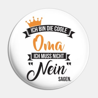 Ich bin die coole oma Pin