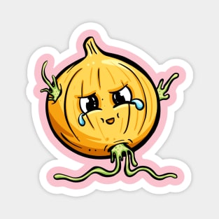 cheeky Onion bulb cartoon character Magnet