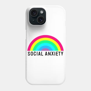 Social Anxiety Rainbow Phone Case