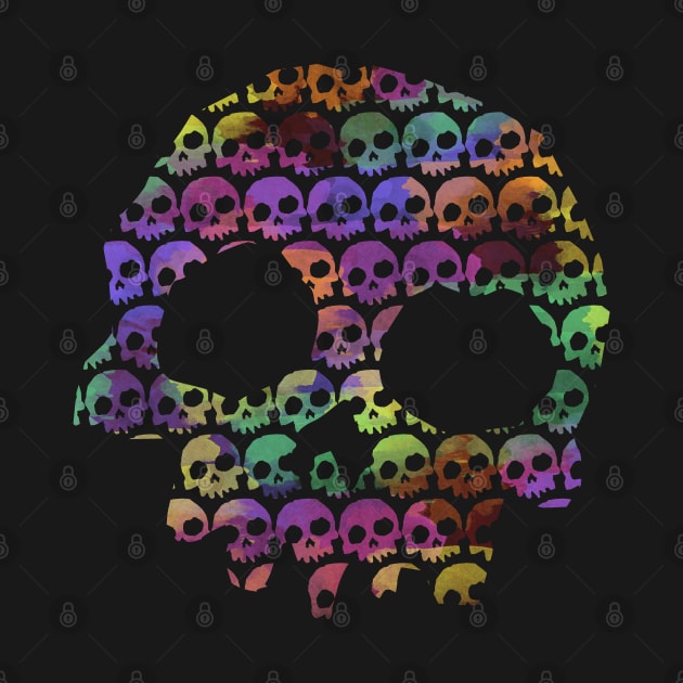 Rainbow Skullz by PrintablesPassions