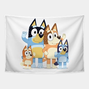 BLUEY FAMS FANS Tapestry