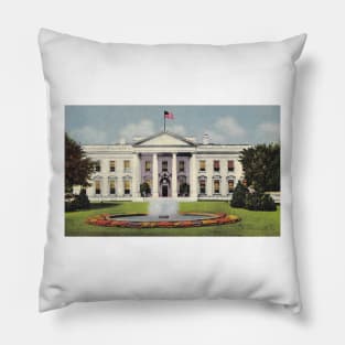 White House postcard, 1950 Pillow