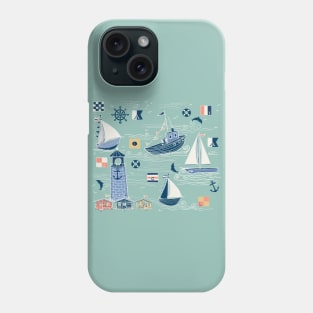 Minty Nautical Living! Phone Case