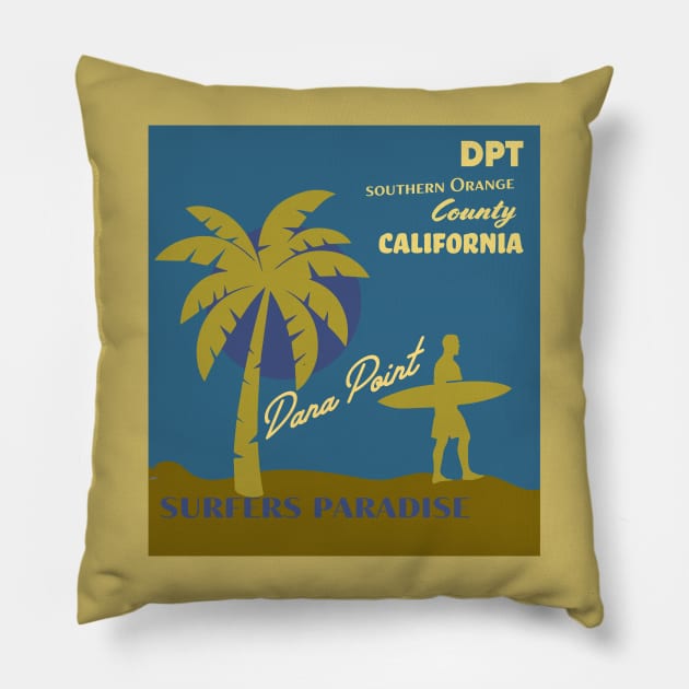 Dana Point city californian Pillow by Alexander Luminova