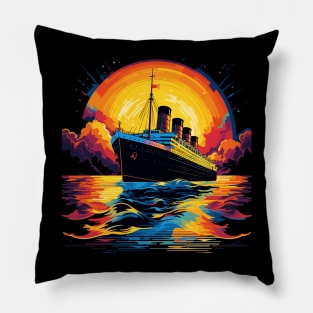 Retro Titanic Men Women Kids Vintage Titanic Pillow