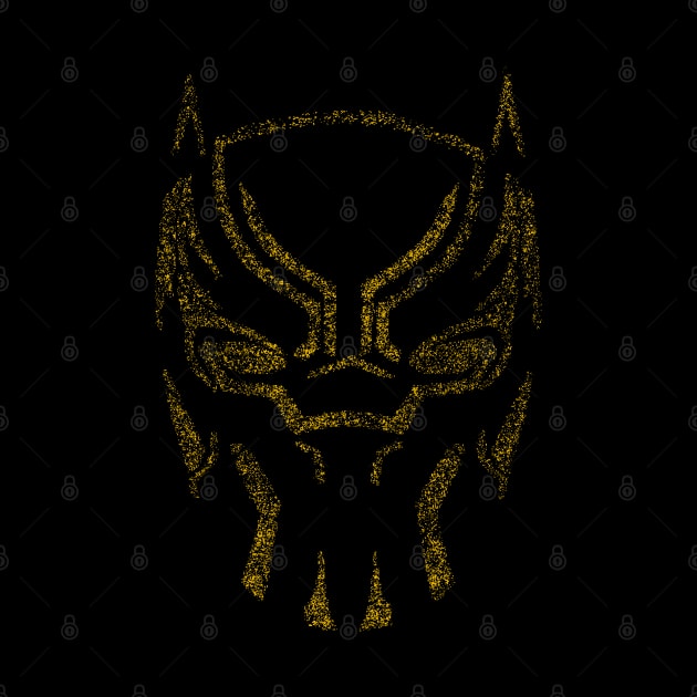 Golden Jaguar mask by happyantsstudio