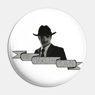 Agent Whiskey (B&W) Pin