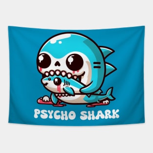 Psycho Shark Tapestry