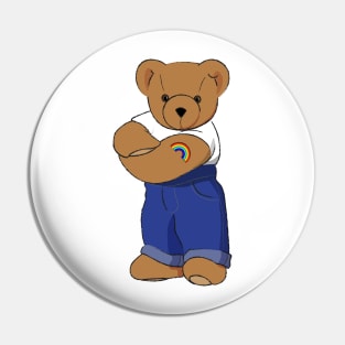 Pride Bear Simple Pin