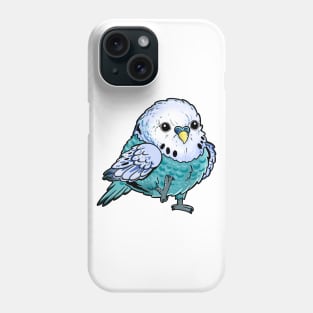 Blue Budgie - Birb Gift for Bird Lovers and Pet Owners Phone Case