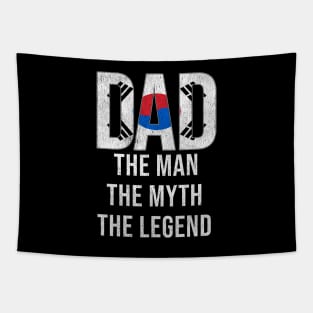 South Korean Dad The Man The Myth The Legend - Gift for South Korean Dad With Roots From South Korean Tapestry