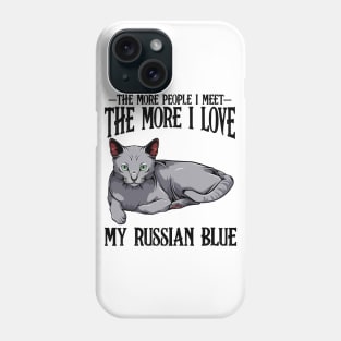 Russian Blue Cat Phone Case