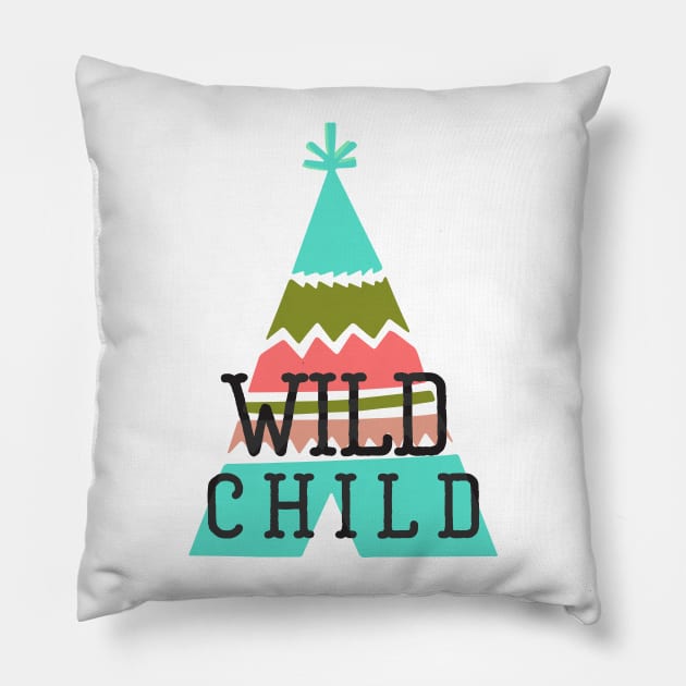 Wild Child Pillow by Nataliatcha23