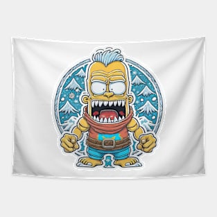 Yelling Yellow Yeti Tapestry