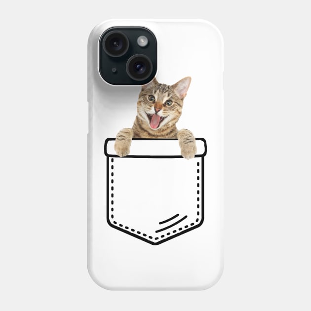 Cat Pocket Phone Case by cedricchungerxc