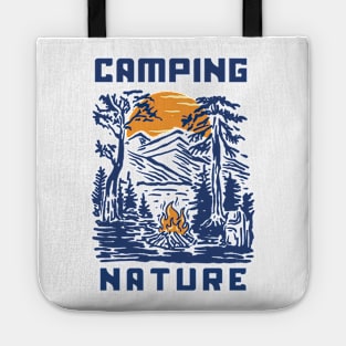 Camping on Nature Landscape Tote