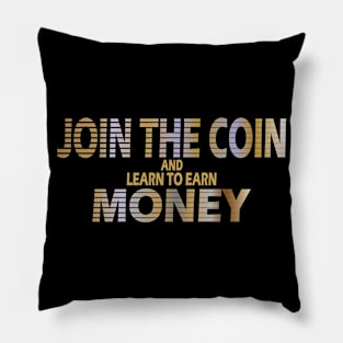 Join the coin crypto money Pillow