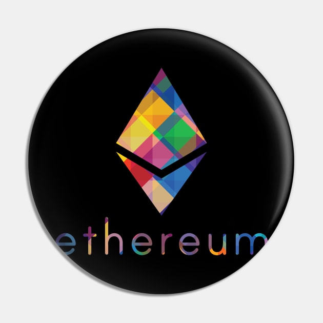 Ethereum Eth coin Crypto coin Cryptocurrency Pin by JayD World