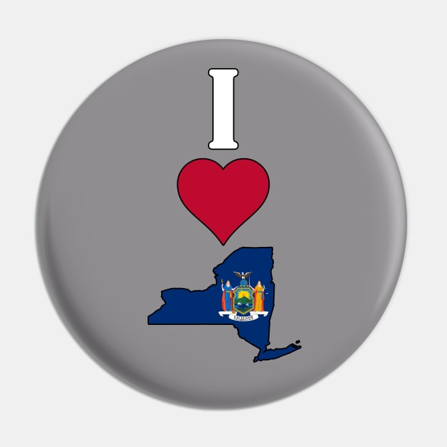 I Love New York Vertical I Heart New York State Flag Map Pin by Sports Stars ⭐⭐⭐⭐⭐