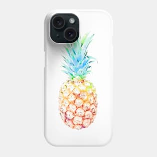 Pineapple in Rainbow Phone Case