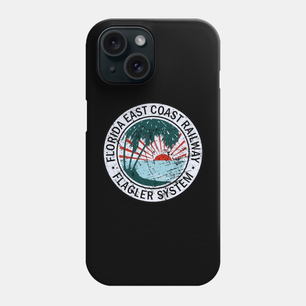 Distressed Florida East Coast Railway Phone Case by Railway Tees For All