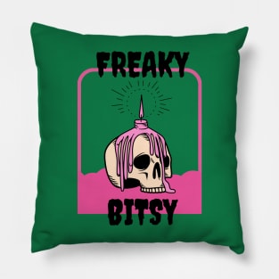 freaky bitsy Pillow