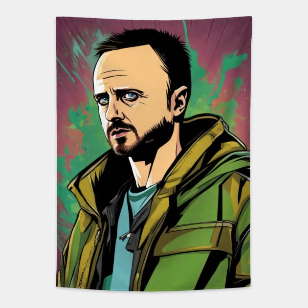 Jesse Pinkman - Let's COOK ! Tapestry by Buff Geeks Art