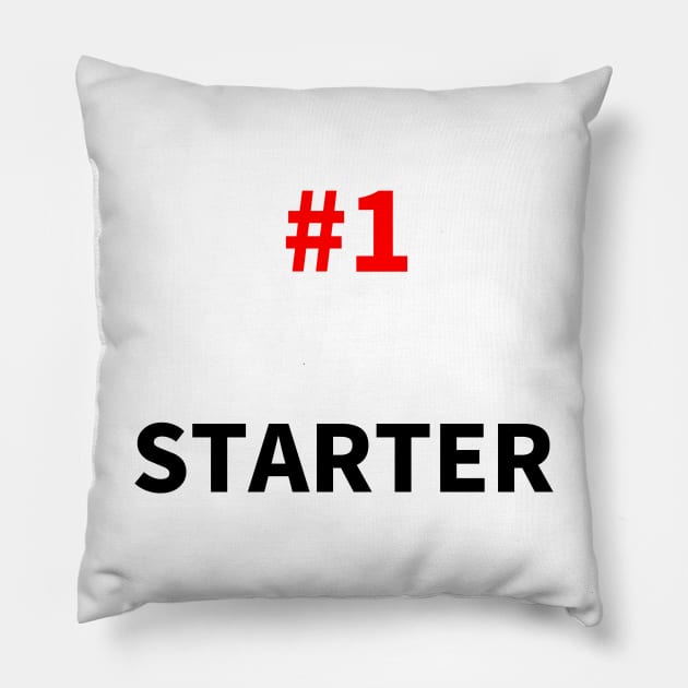 number one starter Pillow by NumberOneEverything