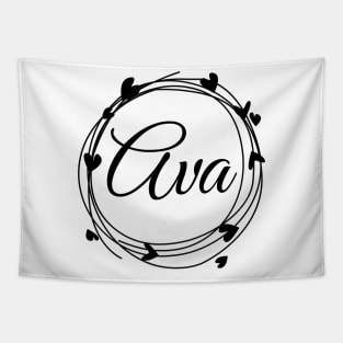 Ava name cute design Tapestry