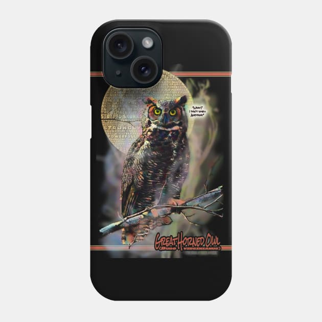 Great Horned Owl Phone Case by ImpArtbyTorg