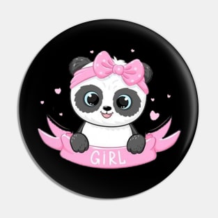 Baby girl panda Pin