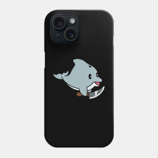 Dolphin with knife! Phone Case