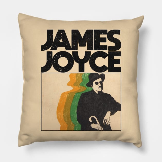 James Joyce Pillow by darklordpug