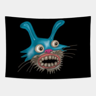 Stressed Out Bunny Shadow Version Tapestry