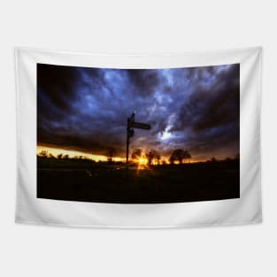 Crossroads Sunset Tapestry