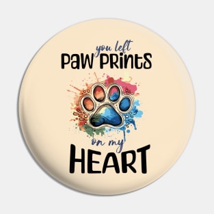 Dog paw print mono line pet footprint minimal design, paw print master, unconditional, love, minimal style, pet lovers, animal lovers, dog lovers Pin