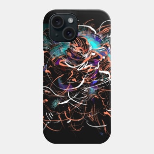 Abstract giant in a Fantasy- Science-Fiction Szene Phone Case