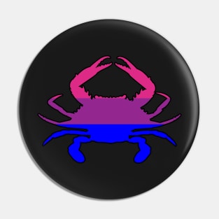 Blue Crab: Bisexual Pride Pin