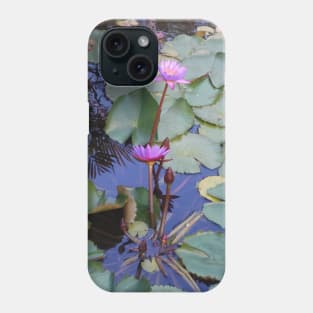 Tropical Waterlilies Phone Case