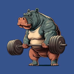 hippopotamus lift weight T-Shirt